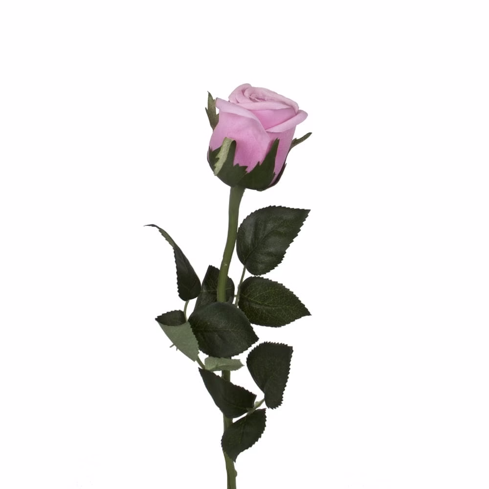 Yapay Tek Dal Islak Dokulu Gül (60 CM) - Görsel 2