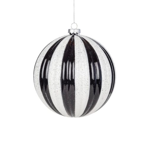 Siyah Beyaz Damalı Yılbaşı Topu