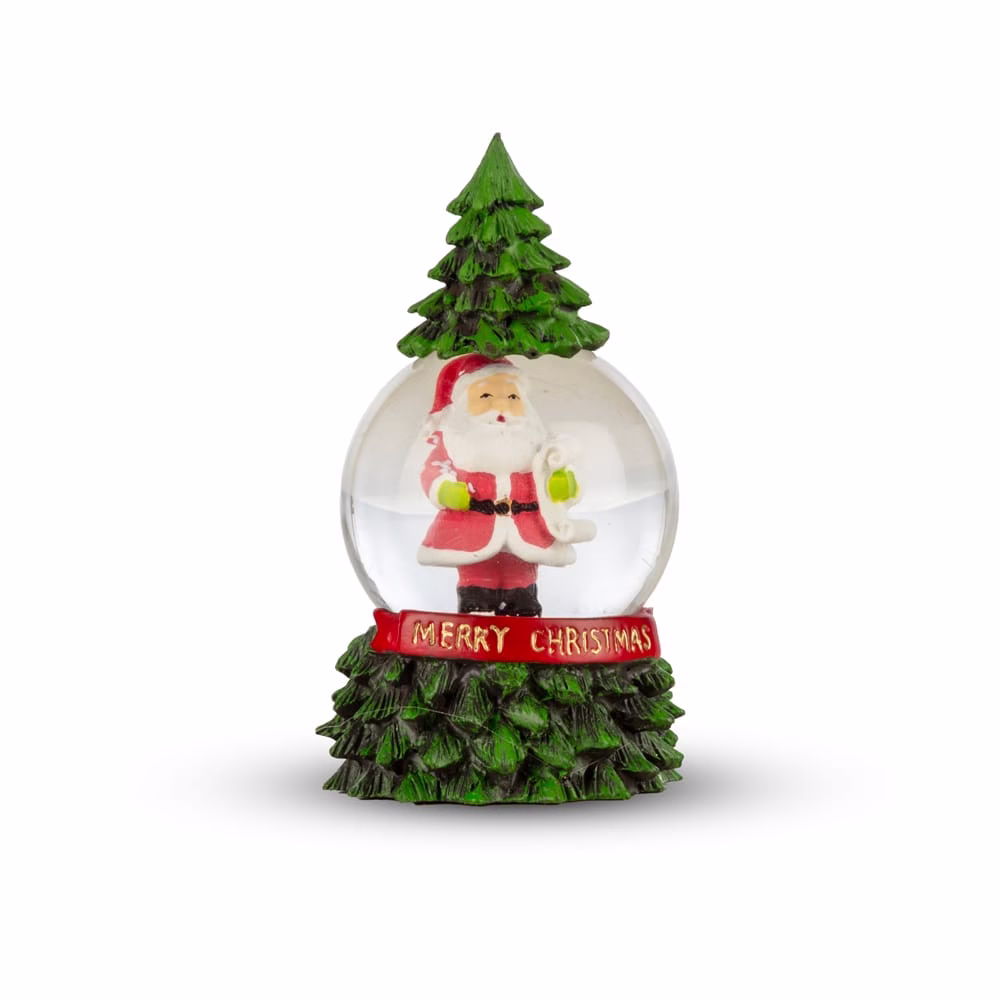 Kar Küresi Ağaçlı Noel Babalı