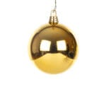 Yılbaşı Süsü Topu (8 CM) - Shiny Gold