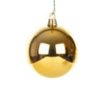 Yılbaşı Süsü Top (10 CM) - Shiny Gold