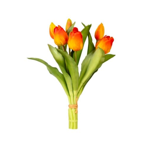 Yapay Islak Dokulu Lale Demet (30 CM)