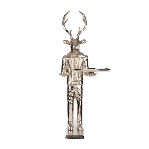 Metal Tabaklı Ren Geyiği (80 CM)