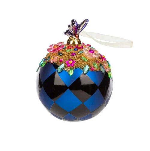 El Yapımı Taşlı Cam Süs (10 CM)