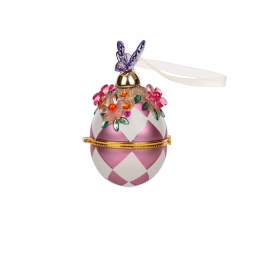 El Yapımı Kapaklı Seramik Süs (11 CM)