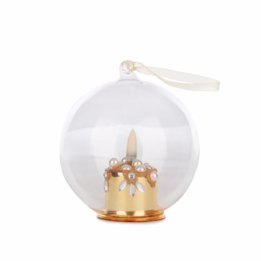 Cam Işıklı Mum (10 CM)