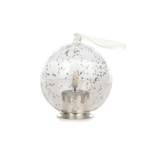 Glass Candle Led Ball (10 CM)