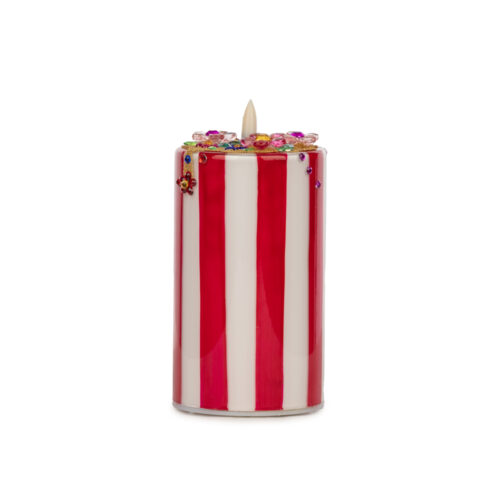 Glass Candle Decor Led (15 CM)