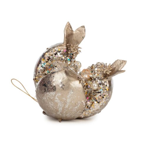 Simli Kalp (23 CM) İncili Açık Nar (12 CM)