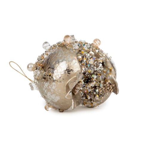 Simli Kalp (23 CM) İncili Açık Nar (12 CM)