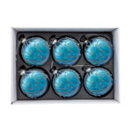 6 Lı Yılbaşı Süsü Cam Top (8 CM)