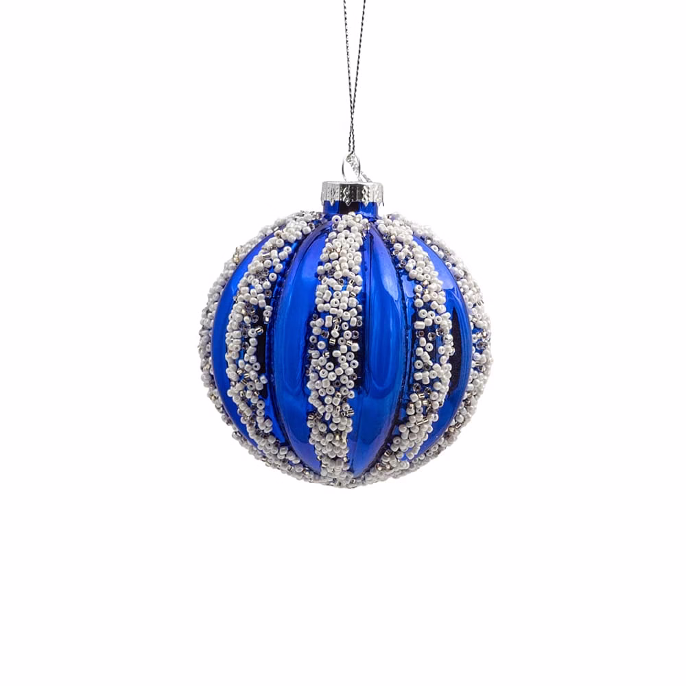 6 Lı Yılbaşı Süsü Cam Top (8 CM) - Görsel 3
