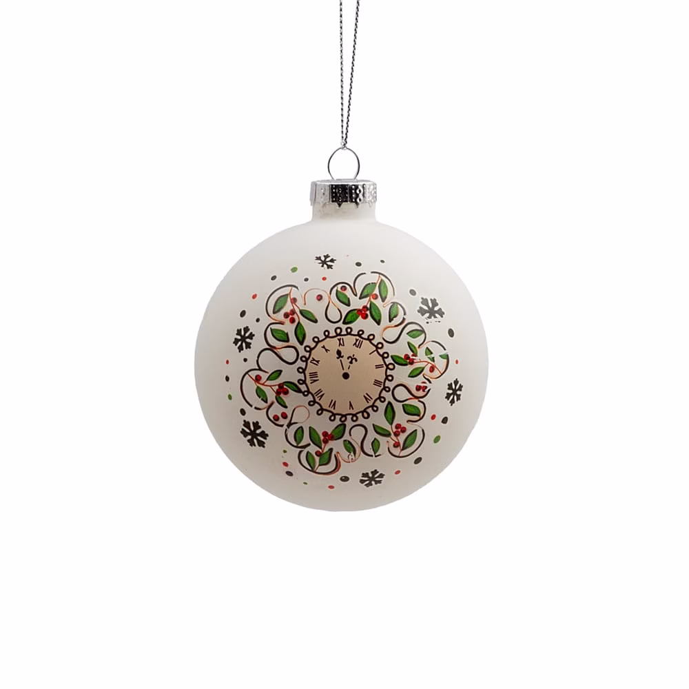 6 Lı Yılbaşı Süsü Cam Top (8 CM) - Görsel 2
