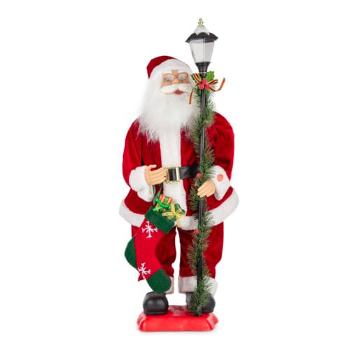 Lamba Altında Müzikli Ve Hareketli Noel Baba (80 CM)