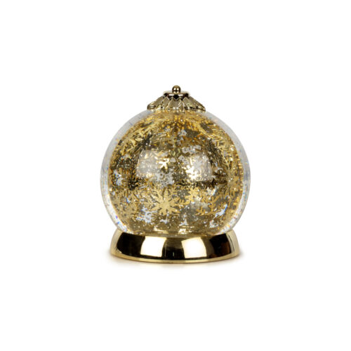Spinning Globe Led Lights Gold (17 CM)