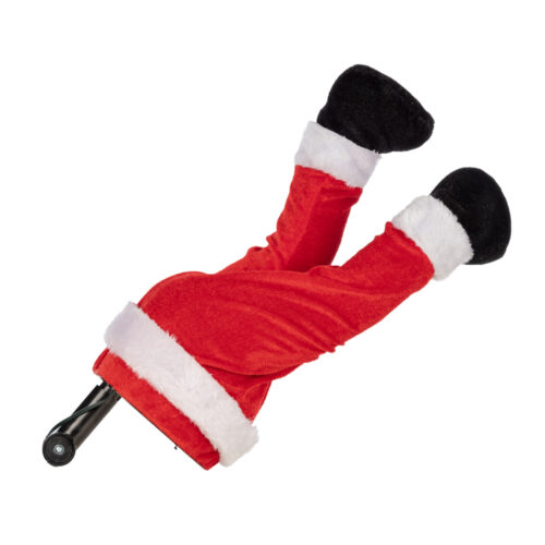 Yılbaşı Süsü Noel Baba Ayakları Hareketli (35 CM)