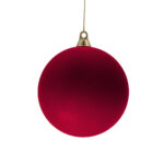 Yılbaşı Süsü Dark Red Flock Top (20 CM)