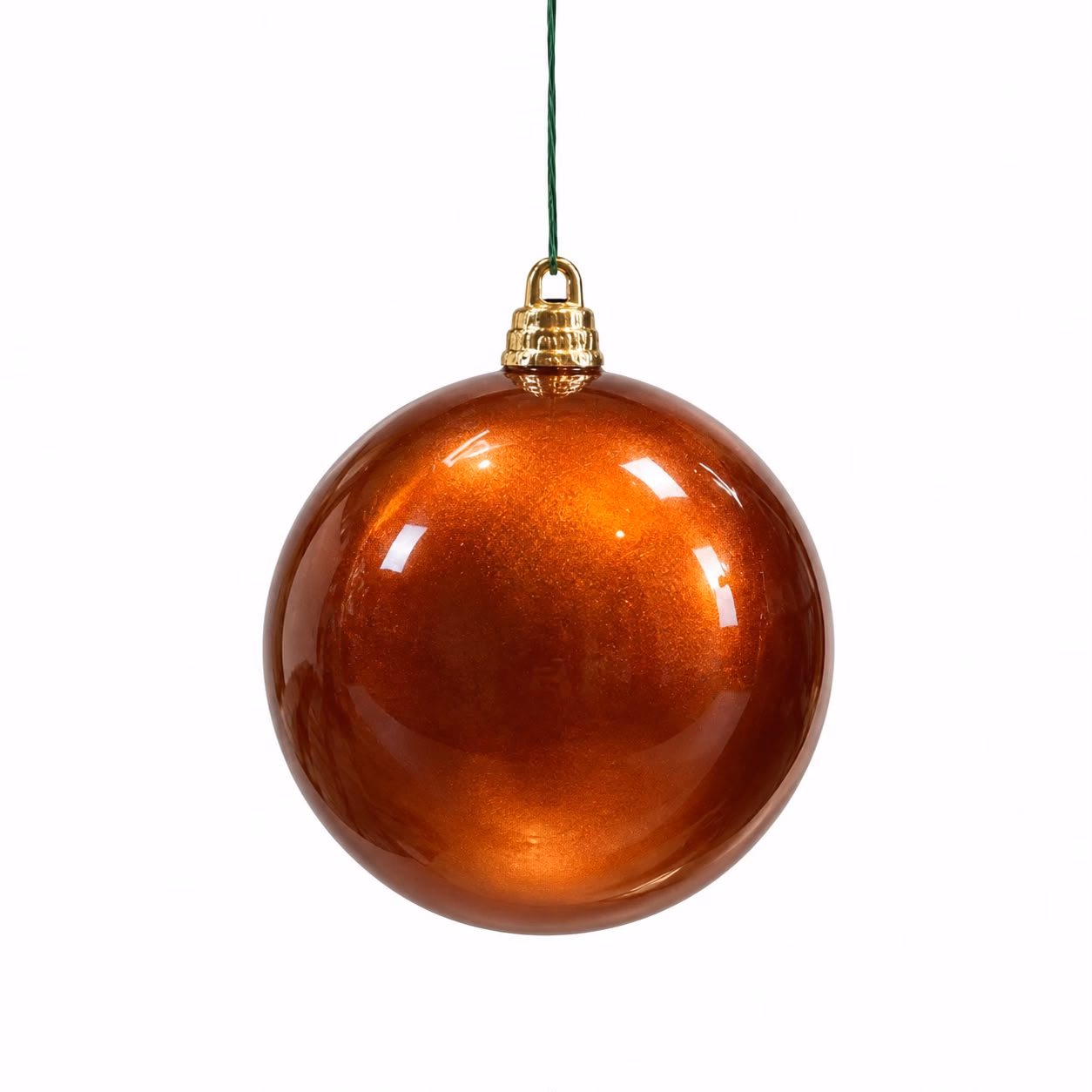 Yılbaşı Ağaç Süsü Top Candy Copper (10 CM)
