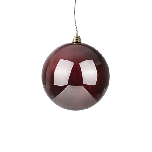 Yılbaşı Süsü Burgundy Pearl Top (10 CM)