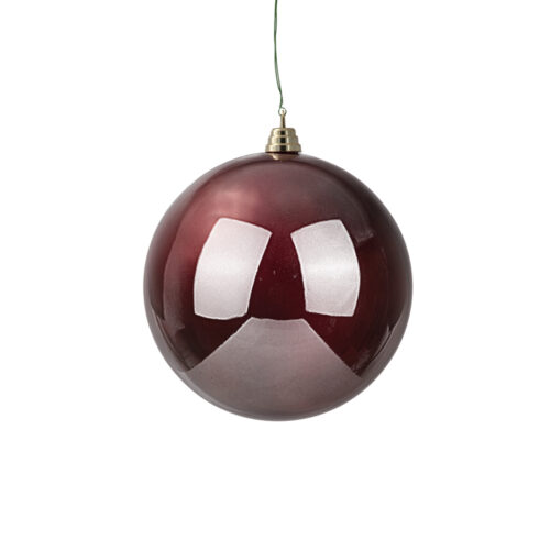 Yılbaşı Süsü Burgundy Pearl Top (15 CM)