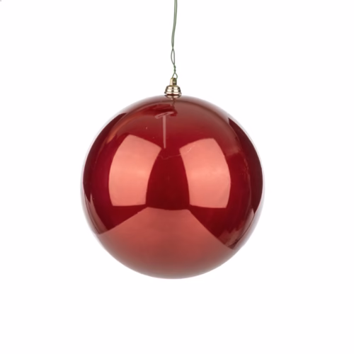Yılbaşı Süsü Burgundy Pearl Top (15 CM)