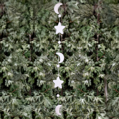 Flocked Star&Moon Garland (150 CM)