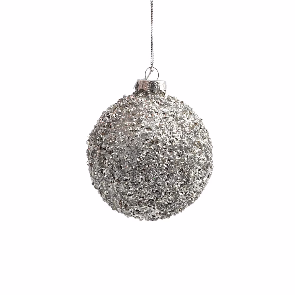 6 Lı Yılbaşı Süsü Cam Top (8 CM) - Görsel 3