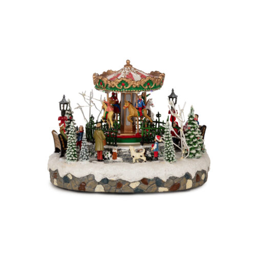 Carousel In Park Musical Animated (27 CM)