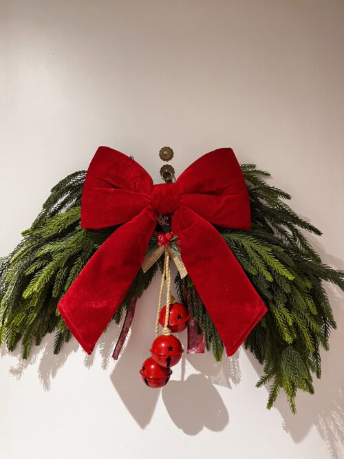 Yılbaşı Amerikan Garland Kapı Çelengi (40 CM)