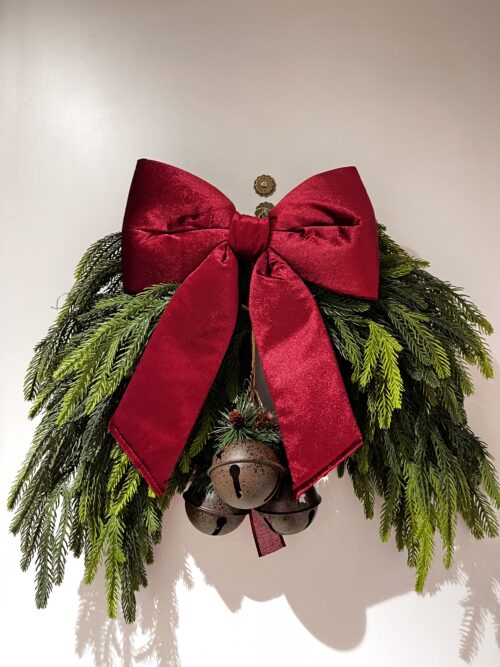 Yılbaşı Amerikan Garland Kapı Çelengi (40 CM)