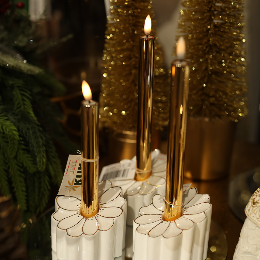 Yılbaşı Dekorasyon Ürünleri Işıklı Led Mumlar