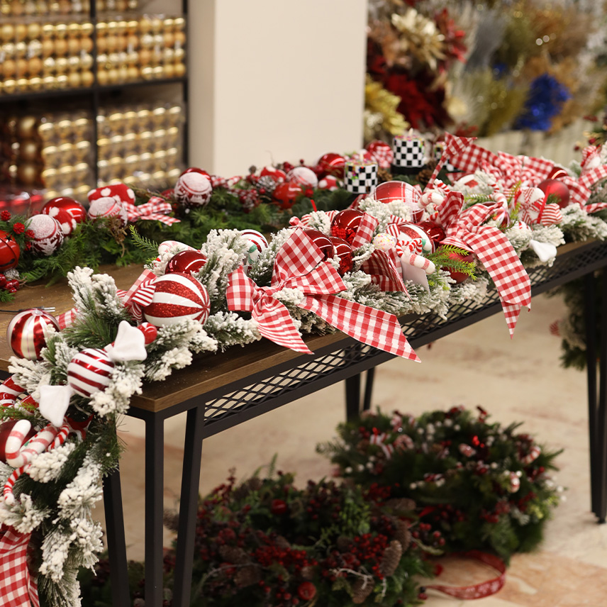 Yılbaşı Dekorasyon Ürünleri Karlı Çam Garlandlar