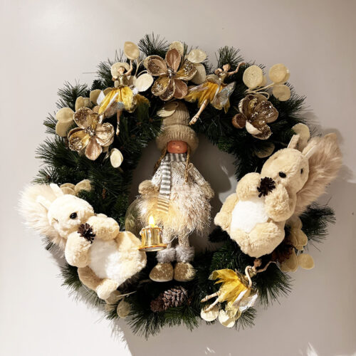 Sincaplı Bebekli Kapı Çelengi (50 CM)