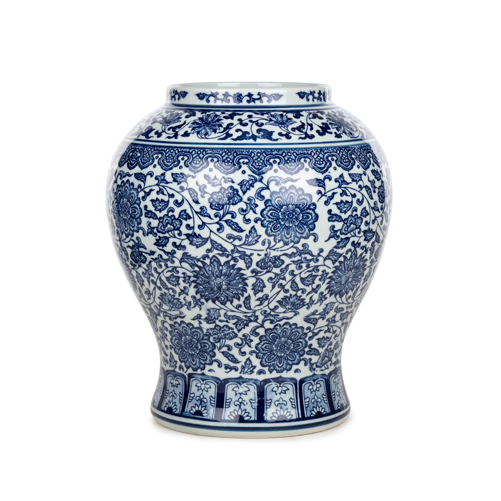 Bleu Blanc Vazo (31 CM) Bleu Blanc Vazo (31 CM)