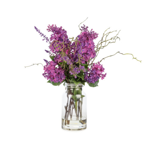 Islak Dokulu Leylak Aranjman (50 CM)