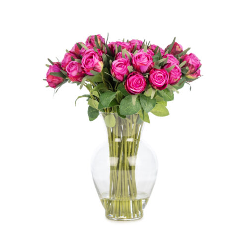 Jelli Mini Fuşya Gül Aranjman (30 CM)