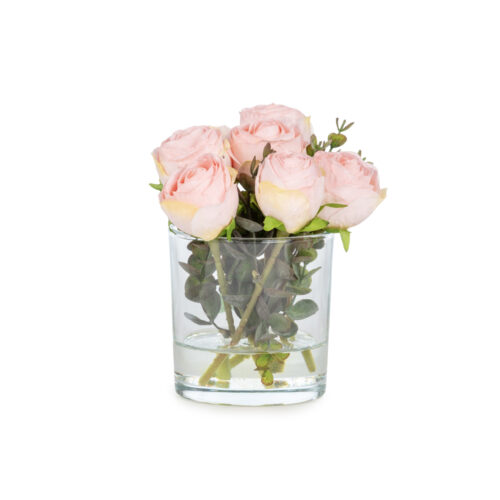 Mini Jelli Aranjman Pembe Gül (16 CM)