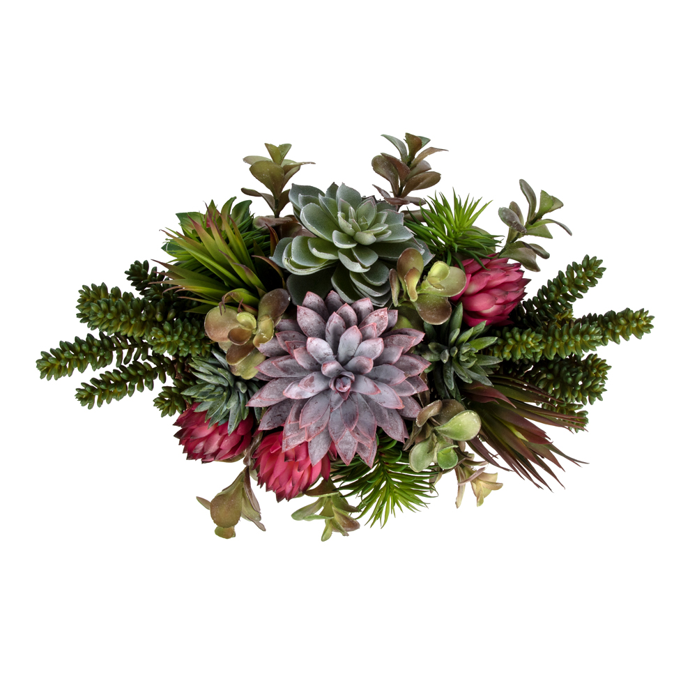 Metal Tabakta Karışık Sukkulent Aranjman (16 CM) Metal Tabakta Karışık Sukkulent Aranjman (16 CM)