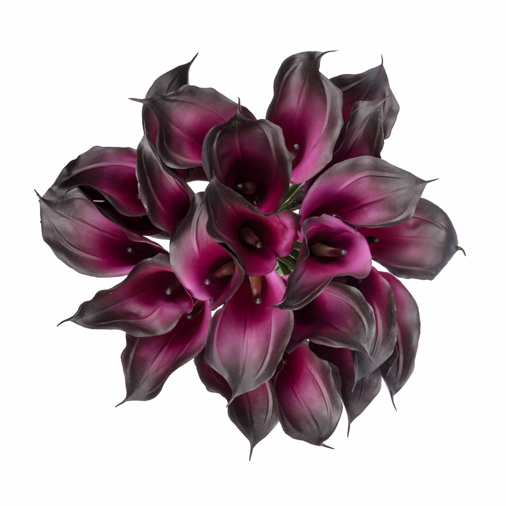 Jelli Islak Dokulu Cam Vazoda Purple Gala Aranjman (35 CM) - Görsel 2