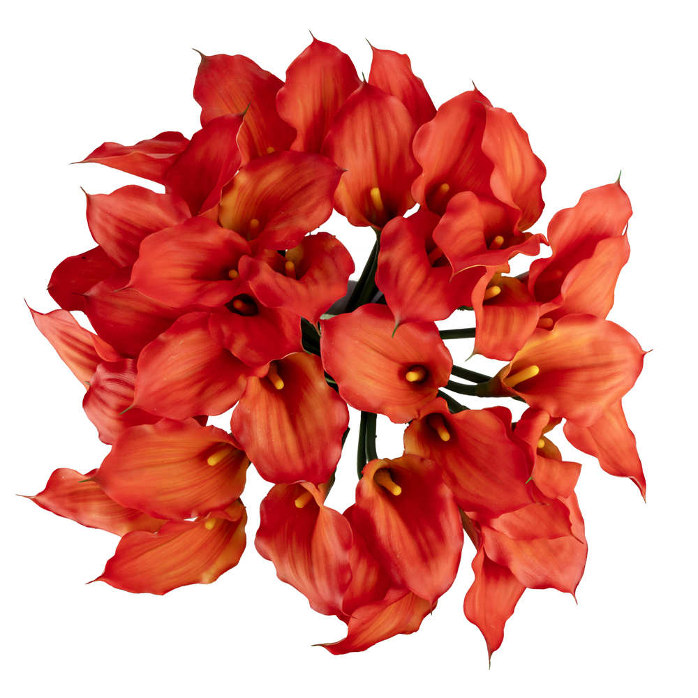 Jelli Islak Dokulu Kare Cam Vazoda Orange Gala Aranjman (55 CM) Jelli Islak Dokulu Kare Cam Vazoda Orange Gala Aranjman (55 CM) - Görsel 2