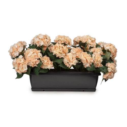 Balkon Saksısı Somon Ortanca Aranjman (80 CM)