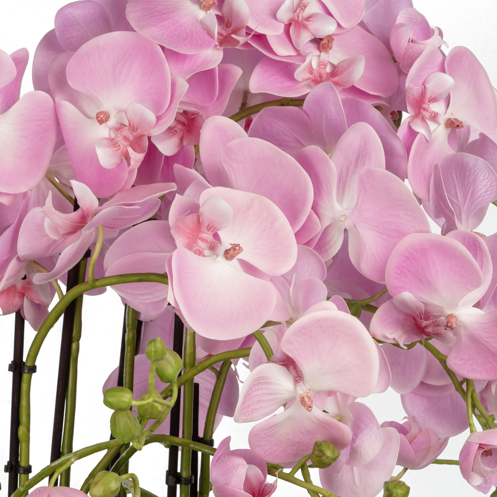 Metal Saksıda Islak Dokulu Pembe Orkide Aranjman (70 CM) Metal Saksıda Islak Dokulu Pembe Orkide Aranjman (70 CM) - Görsel 2