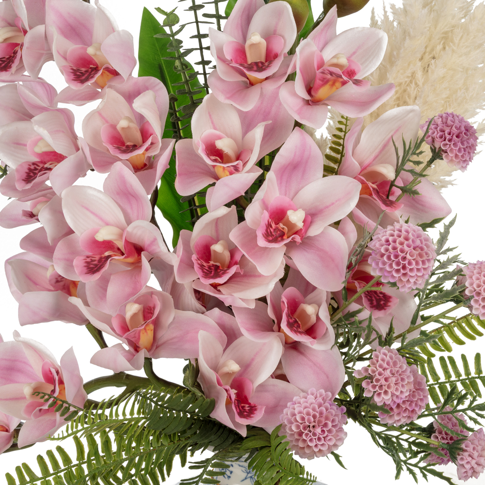 Bleu Blanc Vazo Islak Dokulu Karışık Pembe Aranjman (70 CM) Bleu Blanc Vazo Islak Dokulu Karışık Pembe Aranjman (70 CM) - Görsel 2