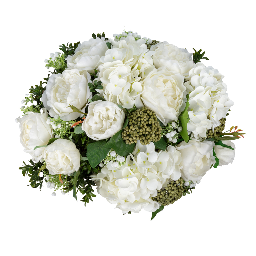 Metal Vazoda Islak Dokulu Şakayık Ortanca Aranjman (40 CM) Metal Vazoda Islak Dokulu Şakayık Ortanca Aranjman (40 CM) - Görsel 2