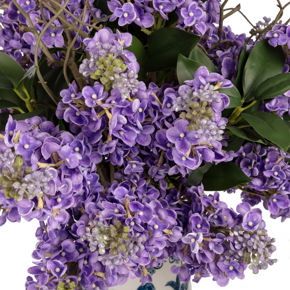 Bleu Blanc Islak Dokulu Mor Leylak Aranjman (75 CM) Bleu Blanc Islak Dokulu Mor Leylak Aranjman (75 CM) - Görsel 2