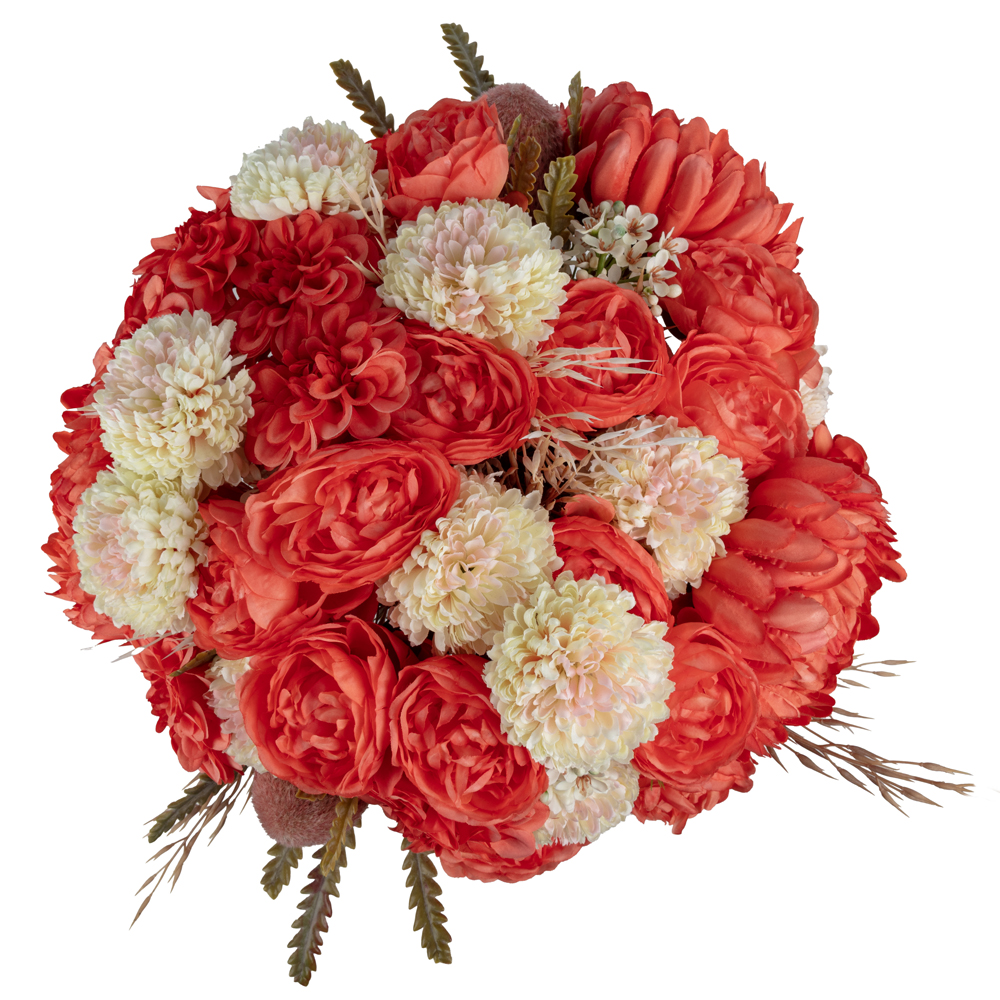 Cam Vazoda Pembe Karışık Aranjman (35 CM) Cam Vazoda Pembe Karışık Aranjman (35 CM) - Görsel 2