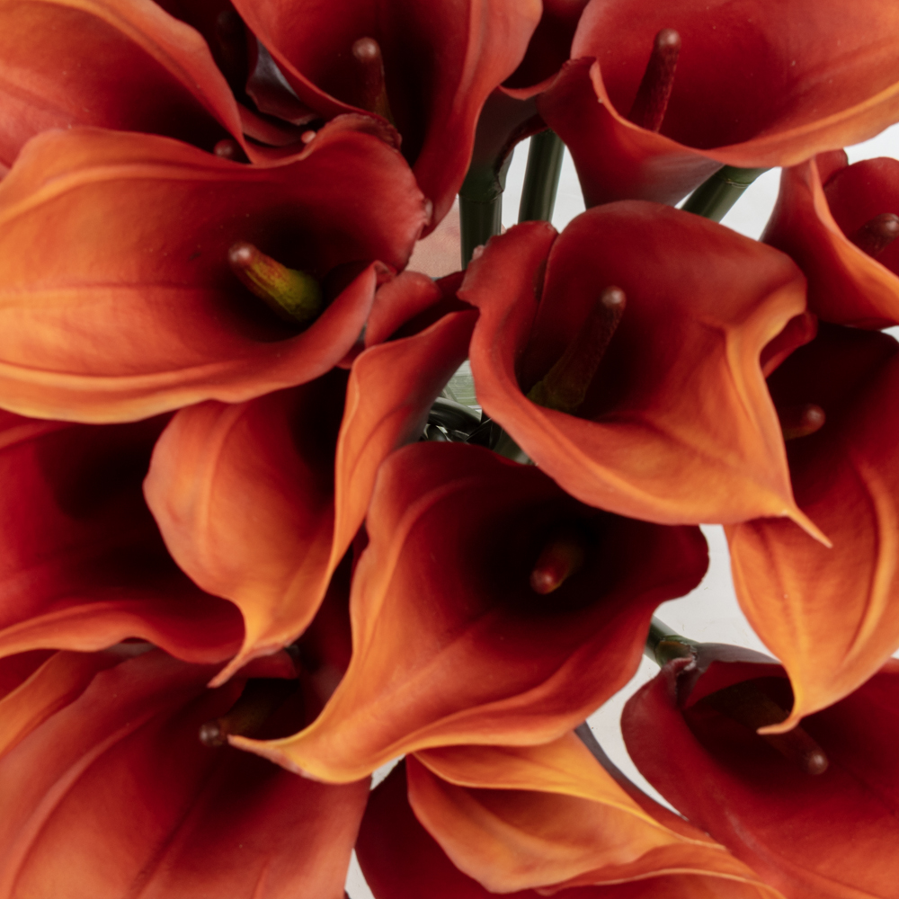 Cam Vazoda Jelli Islak Dokulu Turuncu Gala Aranjman (60 CM) Cam Vazoda Jelli Islak Dokulu Turuncu Gala Aranjman (60 CM) - Görsel 2