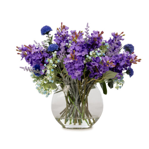 Jelli Cam Fanusta Leylak Aranjman (38 CM)