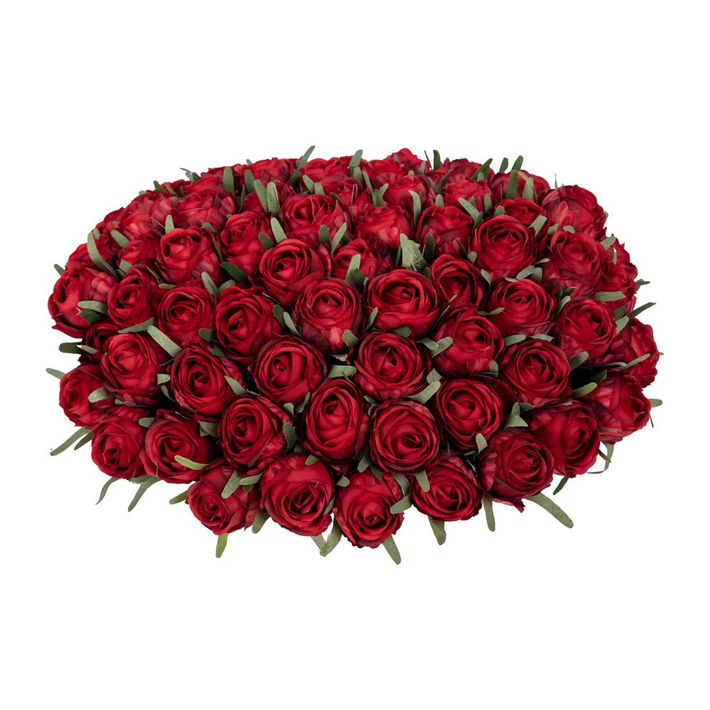 Metal Vazoda Kırmızı Gül Aranjman (34 CM) Metal Vazoda Kırmızı Gül Aranjman (34 CM) - Görsel 2