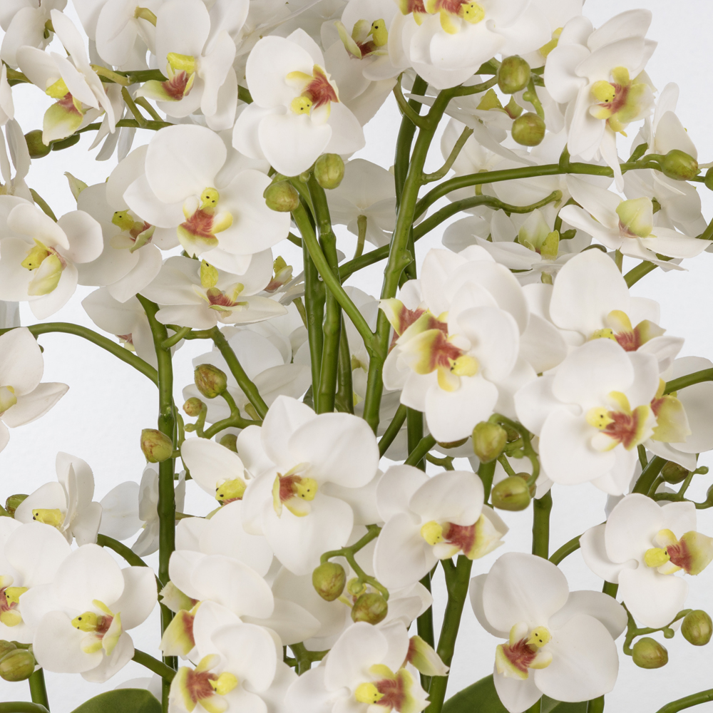 Metal Vazoda Çıtır Orkide Aranjman (60 CM) Metal Vazoda Çıtır Orkide Aranjman (60 CM) - Görsel 2